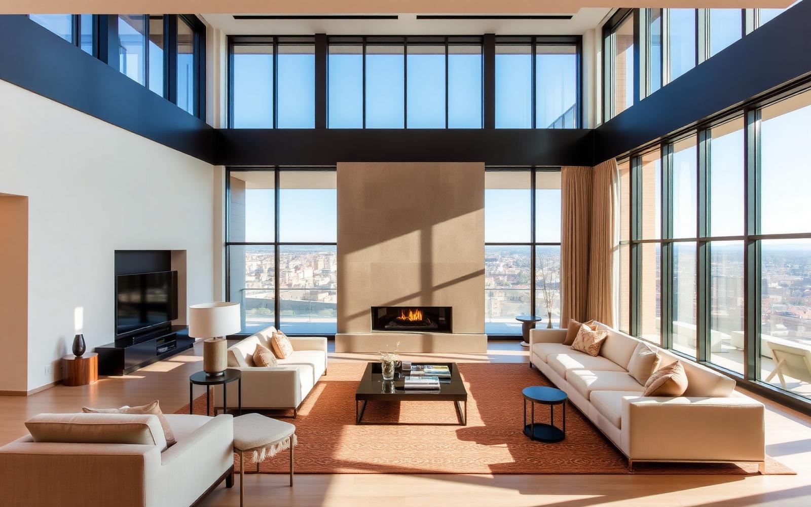 Interior of a refined American residence